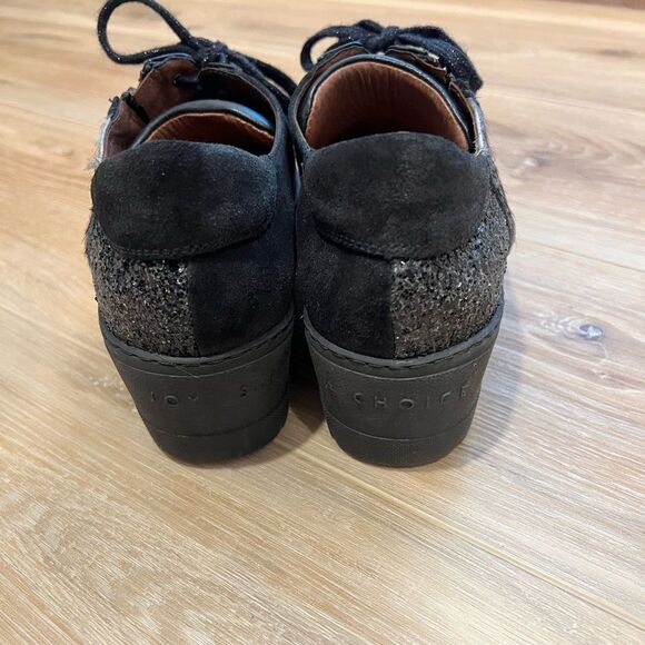 HISPANITAS Sporty Collection Black Sneakers Size 38/7.5 - Picture 4 of 8